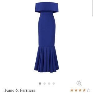 Beautiful Fame and Partners Off-Shoulder Gown